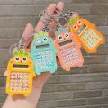 PINGIA Button Battery Exquisite Cartoon Calculating Tool Bag Pendant Student Stationery Pocket Calculator Small Computer For Women Men Cartoon Key Chains Calculator Keyring Electronic Calculator Carrot Calculator Keychain. 