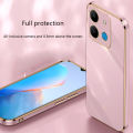 Tokifu For Infinix Smart 7 Case Luxury 6D Plating Soft Back Cover Silicone Phone Cases With Stand. 