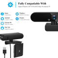 Auto Focus HD 1080P Webcam With Microphone USB Camera Driver Free For PC/Mac Laptop Desktop Video Call. 