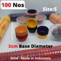 DIVA Premium Muffin Liners Set Small 100 Nos - High Quality Cupcake Liners Paper Muffin Cupcake Moulds. 