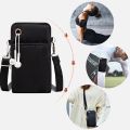 Mobile Phone Bag Women Messenger Bag Hanging Neck Coin Purse Handbag Sports Arm Bag for Xiaomi/samsung/iphone Bear Letter Print. 