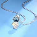 Elegant Friendship Pendant For Women Men Moon Astronaut Spaceman Fashion Jewelry Couples Necklace Choker. 