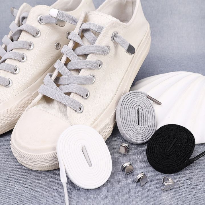 1 Pair Lazy Elastic Clip Buckle Shoelaces Free Tie Shoe Laces Outdoor Leisure Sneakers Quick Safety Flat Shoe Laces Daraz.lk