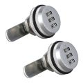 Mail Box lock-2 x 3-Digit Combination Camlock-silver. 