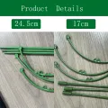 3 Set Durable Green Plant Support Pile Half Round Removable Climbing Vines Stake Easy to Use Flower Ring Support Rack. 