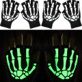 Fashion Halloween Style Gloves Horror Skull Bone Skeleton Half Gloves Novelty ZHANGBEI. 