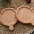 Natural Beech Wooden Coaster Drink Mat Cup Pad Round Square Heat Resistant Pad. 