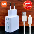 Original Xiaomi Charger 10W Genuine EU Usb Wall Charge Adapter For Redmi 9A 10A Note 9 10 8 7 9S MI 4X A2 Lite A3 Mobile Phone. 