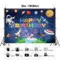 Galaxy Theme Outer Space Birthday Party Decorations Set Astronaut Planet Rocket Foil Balloon Baby Shower Boy Kids Party Supplies. 