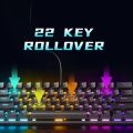 A61K 61KEYS White / Black Mechanical Keyboard Type C Hot-swapable RGB Computer Gaming Mechanical Keyboard Red axis. 