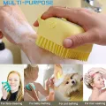 Silicone Soft Bath Shower Brush Body Scrubber with Soap Dispenser Silicone Massage Bath Brush Massage Skin Care Tool for Children Women Men. 