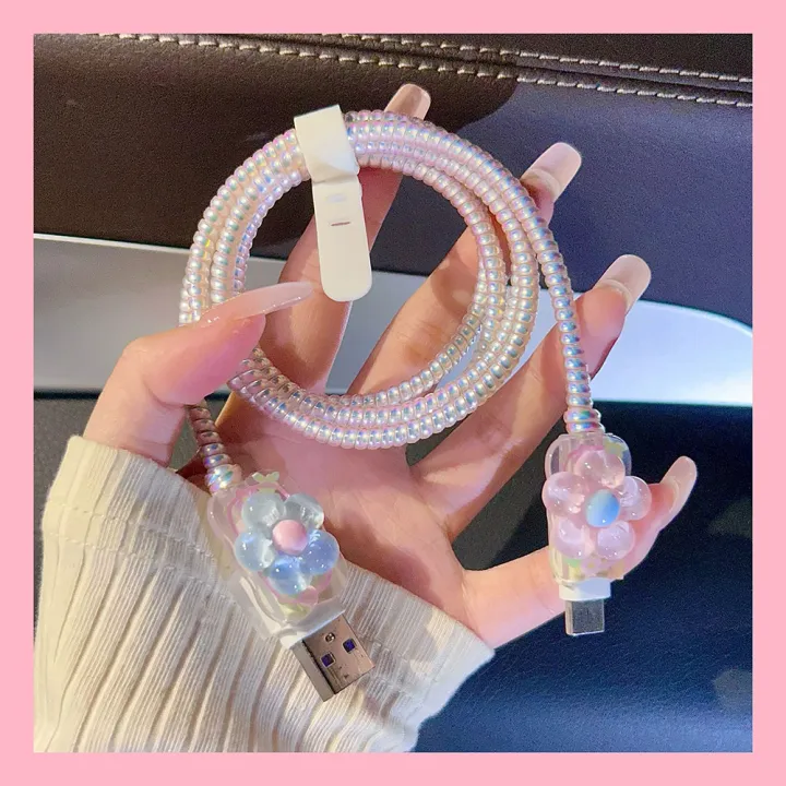 Flower%20Case%20For%20Apple%2018w/20w%20Charger%20Protective%20Case%20Is%20Applicable%20For%20IPhone%2015%2014%2013%2012%2011%20Data%20Cable%20Protector%20Shell%20Sleeve%20-%20Image%205