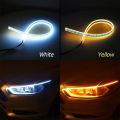 Universal 2Pcs DRL Light 60cm Car DRL LED Daytime Running Strip Light Flexible Automotive Waterproof LED Daytime Running Light Strip. 