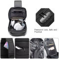 Men's Anti-theft Crossbody Bag Sling Backpack Oxford cloth Waterproof USB Port. 
