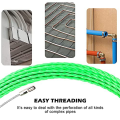 1Set Fish Tape Cable Puller Kit 4.5Mm PET Electrical Cable Puller 10M 33Ft Green Through Wall Wire Guide Device Threader Polyester. 