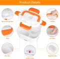 Electric Heating Lunch Box Food Heater Portable Lunch Containers Warming Bento for Home&Office Use 220V Hot Lunch Box. 
