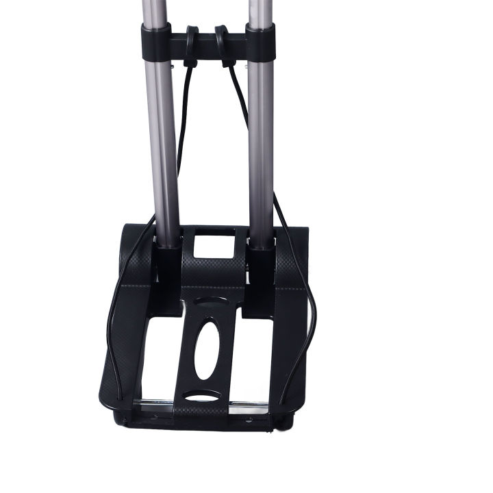 Portable Foldable Dolly Cart With Retractable Handle Wheels Aluminum Alloy