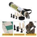 Chess Game Set Portable Outdoor Chess Game Shoulder Straps Travel Plastic Chess Set. 