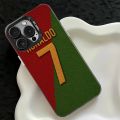 LeiyanNew Football Player Soccer Phone Case For Apple iPhone 15 14 13 12 11 XS XR X Pro Max Plus Colorful Silver Back Phone Case. 