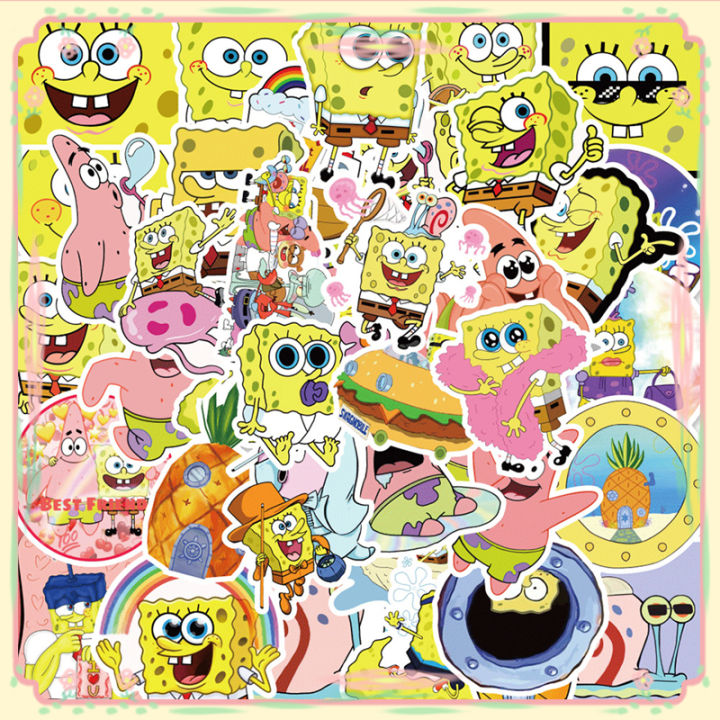 20/40pcs%20Spongebob%20Stickers%20Square%20Pants%20American%20Animation%20Stickers%20for%20Laptop%20Scrapbook%20Journal%20Kids%20Girls%20Boys%20Stickers%20-%20Image%205