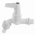 Garden Tap ½” QT ST Handle White. 
