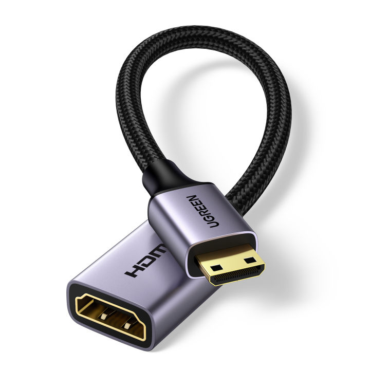 UGREEN%20Mini%20HDMI%20to%20HDMI%20Adapter%20Aluminum%20Shell%204K%2060Hz%20Mini%20HDMI%20to%20HDMI%20Female%20Cable%20HDR%203D%20for%20Raspberry%20Pi%20Zero%202%20W/W%20DSLR%20Camera%20Camcorder%20Graphics%20Card%20Laptop%20Projector%20Tablet%20-%20Image%209