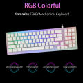 Game Keyboard, Pluggable Switch Mechanical Keyboard 77 Key for Laptop. 