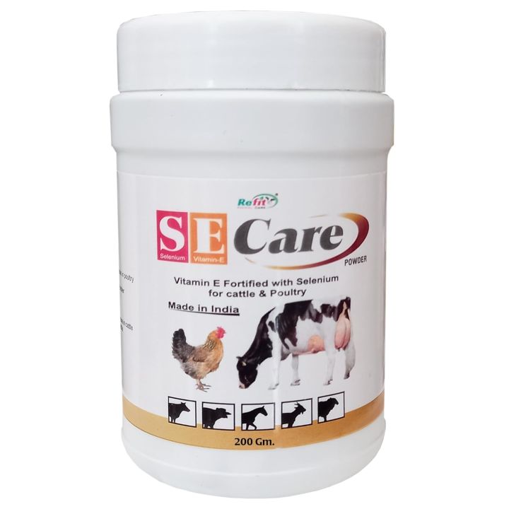 Refit Fort Powder REFIT ANIMAL CARE - Vitamin E & Selenium Supplement for Poultry, Goat ...