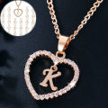 Wedding Necklace Extension Chain Name Initials Charm Necklace. 