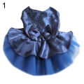 【Atoztide Store】(New) pet dog puppy bow gauze dress skirt sequin princess clothes. 