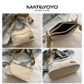 MATEYOYO Women's Bag Solid Shoulder Bag Cross-body Bag Waterproof Bag Multi Layer Large Capacity Bag Lightweight Portable Adjustable Shoulder Straps For Traveling Shopping Outdoor. 