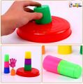 Toy Imagine™ 2 in 1 Plastic Ring Toss Throw Game for Toddlers/Kids Fun Indoor/Outdoor Learning Activity Ring toss Games for Baby Colourful Round Stacking Rings Best Birthday Gift for Kids  SAM. 