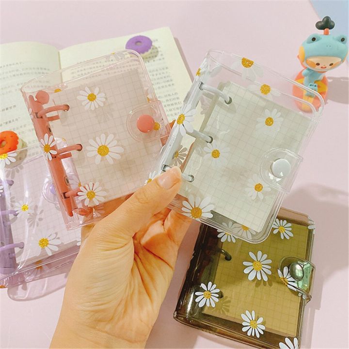 Cute%20Daisy%20Loose%20Leaf%20Notebook%203%20Holes%20PVC%20Transparent%20Binder%20Korean%20Stationery%20Hand%20Account%20Journal%20For%20Girls%20School%20Supplies%20-%20Image%205