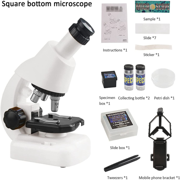 JDXHLAU%20Children's%20Microscope%20Set%20Toys%20HD%201200%20Times%20DIY%20Biological%20Experiment%20Magnifying%20Glass%20for%20Children%20Beginners%20Yellow%20-%20Image%206