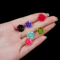 18 Pairs Random Mix Styles and Colors Fashion Glue Needle Earrings Set Flower Fruit Stud Earrings. 