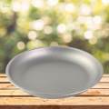 Titanium Plate Tableware Cookware Round Dish Dinner Frying Pan Fruit for Camping Outdoor - 185x25mm. 