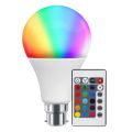 10W / 18W 16 Color Changing B22 RGB LED Magic Light Bulb With Remote Controller. 