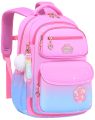Pink Girls Backpack for School, Children bag, School bag Class 3 to 10 Cute girls bag, School Stylish bag with Key Chain. 