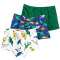 3Pcs/Lot Boys Boxers Briefs Cotton Dinosaur Patterns Breathable Kids Underwear Panty Comfortable Washable Children Panties 2-14T. 