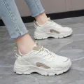 Sneakers Women Platform Light Beige Shoes Plus Size 35-42 Casual Chunky Black Sneakers Woman Trendy Vulcanized Shoes. 