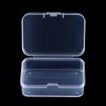 Mini Plastic Durable Strong Box Rectangular Box Dustproof Jewelry Storage Case Container Translucent Box Packing small Storage. 