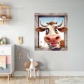 Funny Cow Wall Sticker Window Living Room Background Decorations Wallpaper Creative Animals Self Adhesive Decals M1107. 