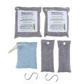 5Pcs Activated Bamboo Charcoal Carbon Air Purifying Bag Deodorizer Refresher with Hook. 