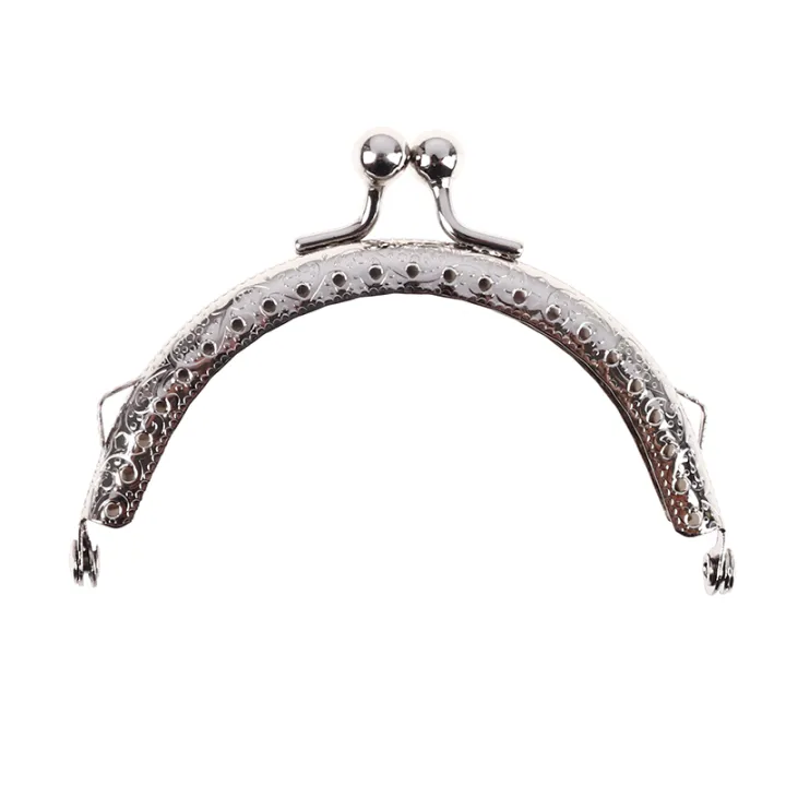 Metal Purse Frame Kiss Clasp Lock For Clutch Bags Handle Handbag Accessories DIY