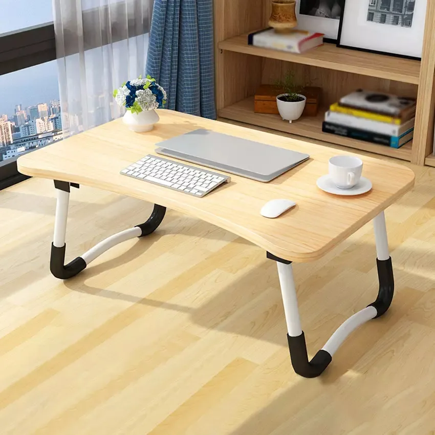 Folding Computer Desk Laptop Table For Bed Students Dormitory Bay