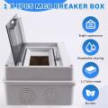 HT-8 Way IP65 Mcb Breaker Box Distribution Protection Box Electronic Din Rail Enclosure. 