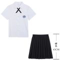 Taiwan School Uniform Suit Attached to Middle School Students jk Uniform White Shirt College Style Middle School Students Graduation Business Attire Summer. 