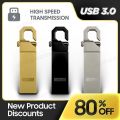 USB 3.0 Flash Drive 64GB 128 GB Speed Memory Stick Key Ring Pen Drives Metal Pendrive Creative Business Gifts Storage Devices. 