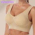 Amamia Women Brassieres Breathable Plus Size Wide Shoulder Strap Lady Bras Vest. 