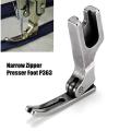Narrow Zipper Presser Foot P363 for Brother Juki Zoje Jack. 
